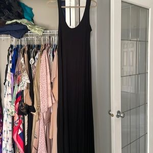 H&M black maxi dress in med